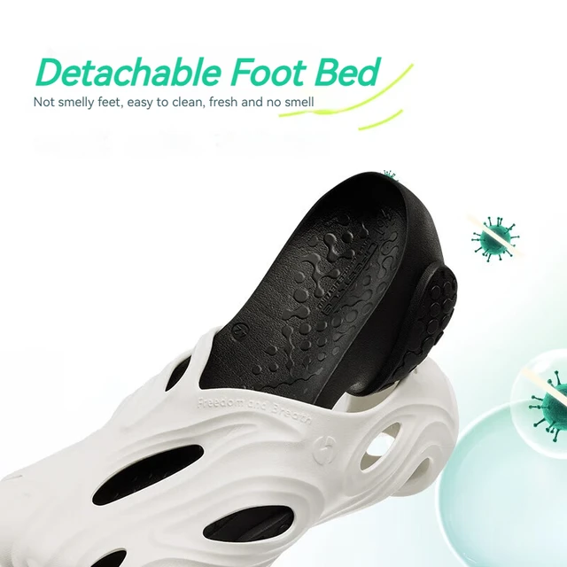 Zapatos con agujeros N40 de 361 grados para hombre, sandalias antideslizantes transpirables para la playa, zapatillas anfibias para verano, 672426732 - Imagen 3
