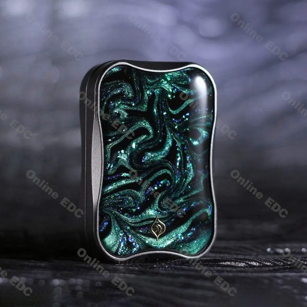 Peacock Aura Sand Slim Pro Unlimited Pushing Slider Fidget Slider