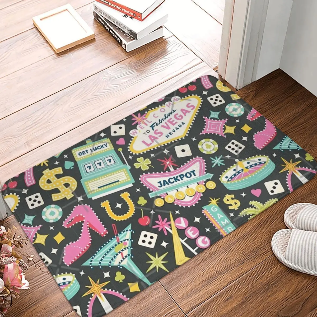 

Viva Las Vegas 40x60cm Carpet Polyester Floor Mats Mats Customizable Bathroom Festivle Gifts