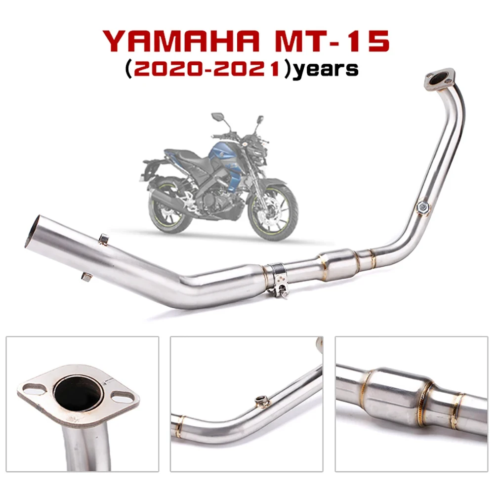

Motorcycle full exhaust pipe modification non-destructive installation MUffler Suitable for Yamaha MT-15 2020-2021