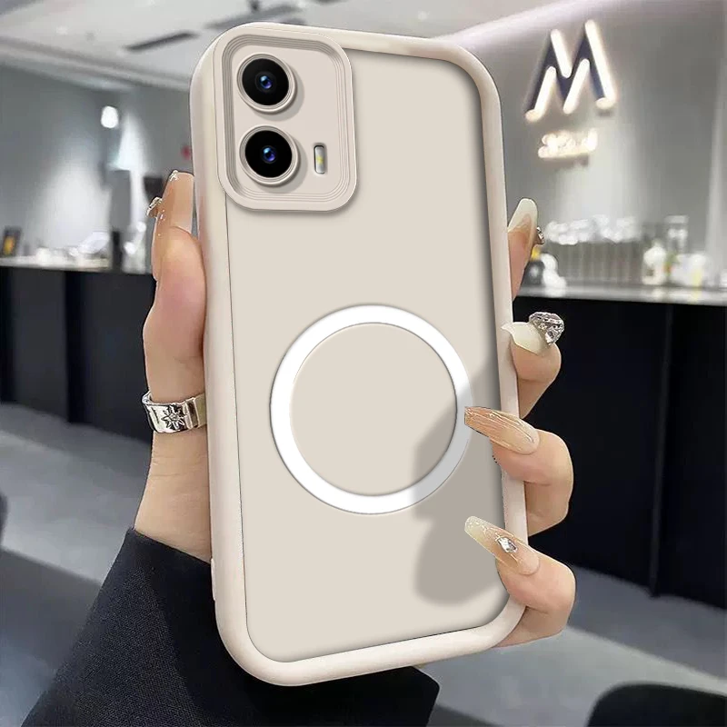 Shockproof Silicone Soft Protective Phone Case with Magnetic Sticker - Bumper Cover