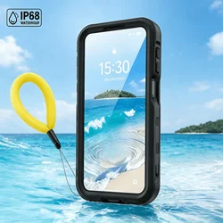 Waterproof Floating Ring Phone Case - Galaxy A37 (Black Yellow)