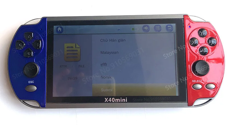 x40 mini video game 6.5inch 128 bits retro portable mini retro classic video game console handheld game player for Christmas gi