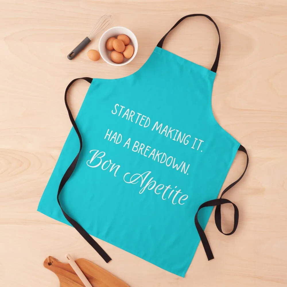 

Started making it. Had a breakdown. Bon Apetite! Apron Beauty Apron Kitchens Accessories Apron Kitchen Woman Kitchen Aprons