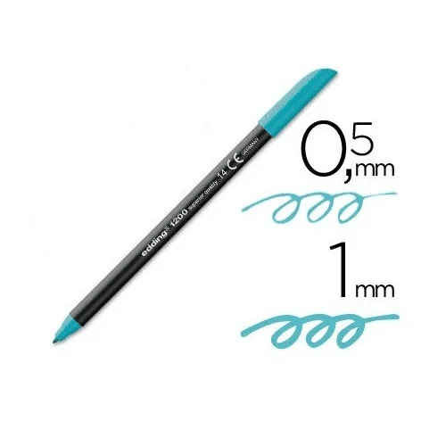 Edding 1200 Rotulador Punta Fina Turquesa