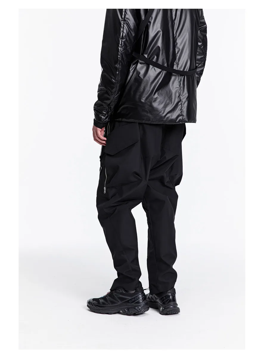 Reindee Lusion 22FW Multishape silver zipper cargo pants multiple pockets flexible adjustment techwear gorpcore