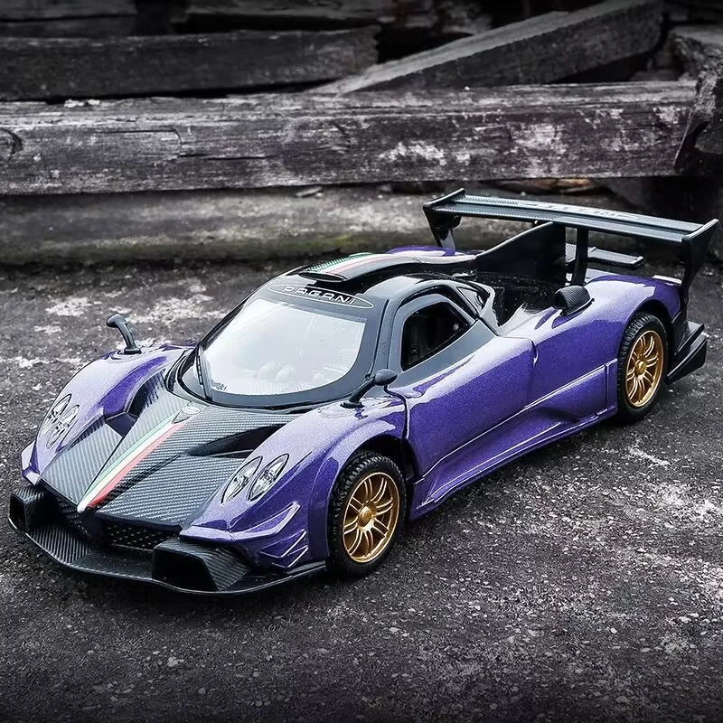 1:31 Pagani Zonda R Revolucion Alloy Sports Car Model Diecasts Metal Toy Racing Car Model Simulation Sound and Light Kids Gifts 2