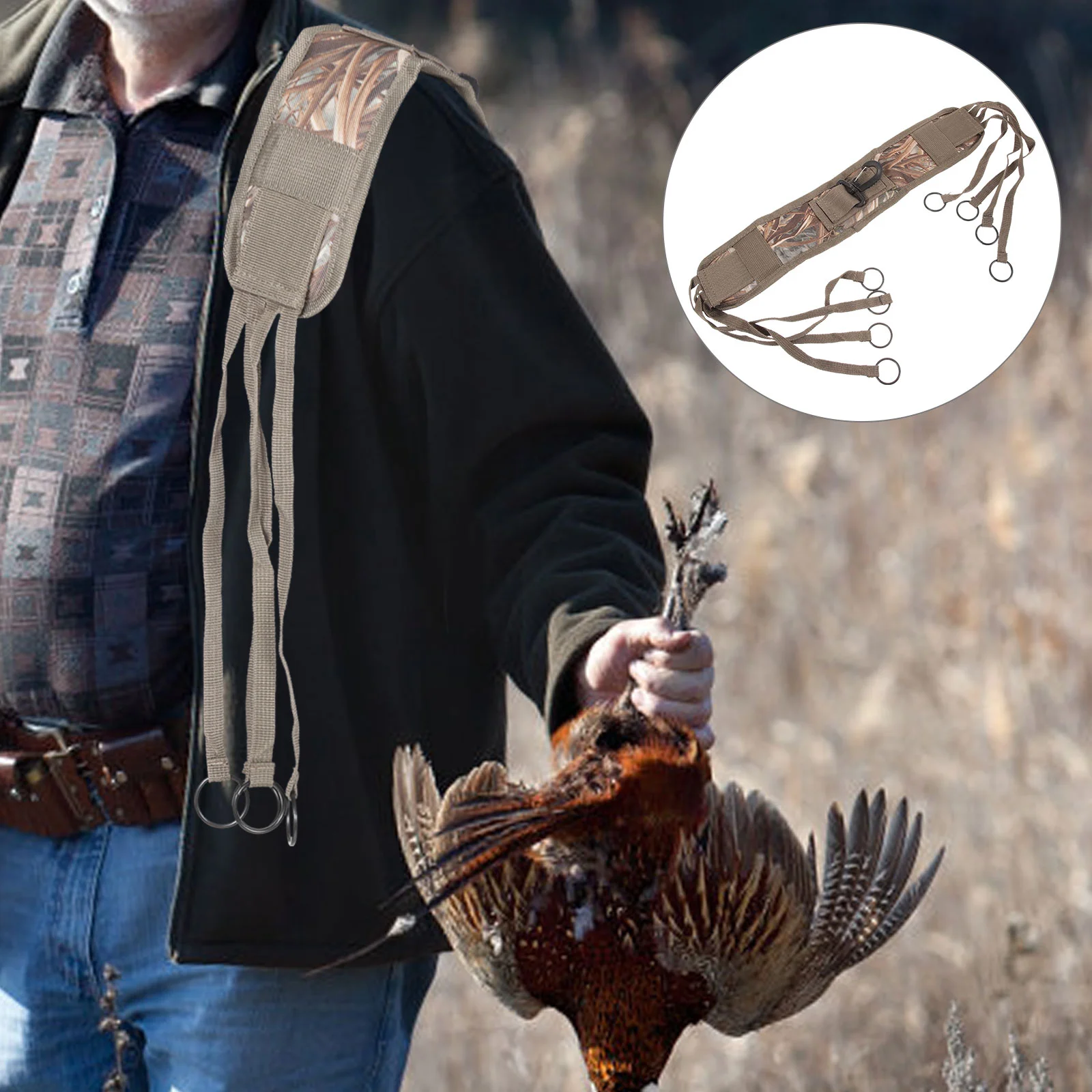 

Плечевой ремень для стрельбы, сумка-тоут с птицами, вешалка для верхней одежды, Рюкзак-переноска, стильные 600d гусиные вешалки