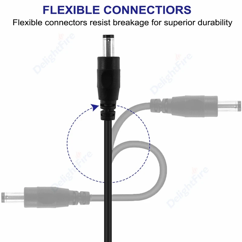 DC Power Kabel 5,5mm x 2,1mm DC Kabel 0,5 M/1M/2M/3M/5M/10M 22AWG  Verlängerungskabel Männlich-weibliche DC Kabel Für CCTV Kamera Led-leuchten