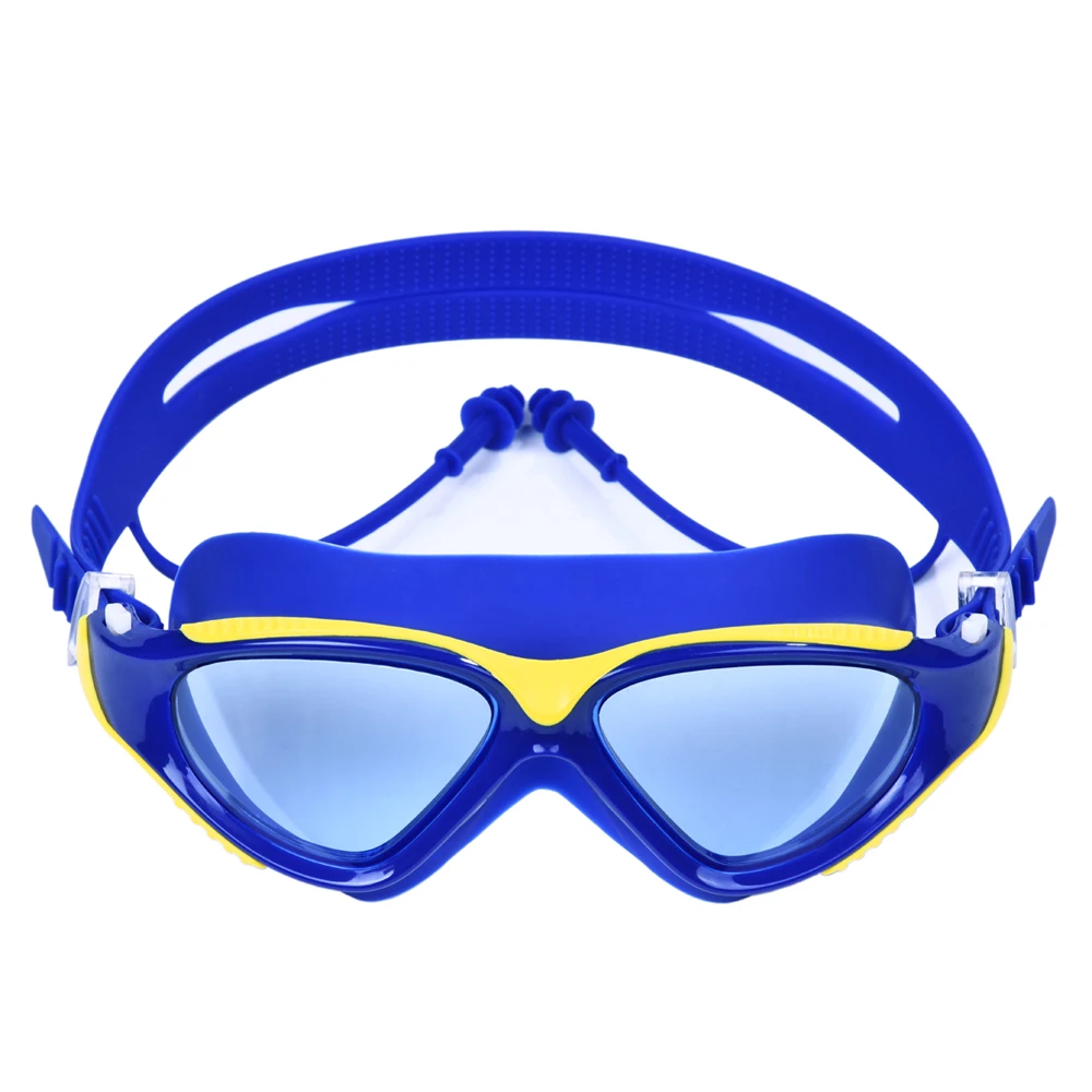 Adult swimming goggles high-definition one-piece earplugs goggles waterproof fog-proof men and women big frame swimming