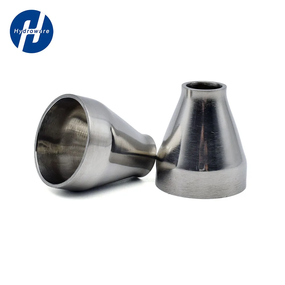 Stainless Steel Tube Outer Diameter 19mm-102mm SS304/316 Stainless Steel Sanitary Concentric Reducer Weld Concentic Reducer Sanitary Fittings