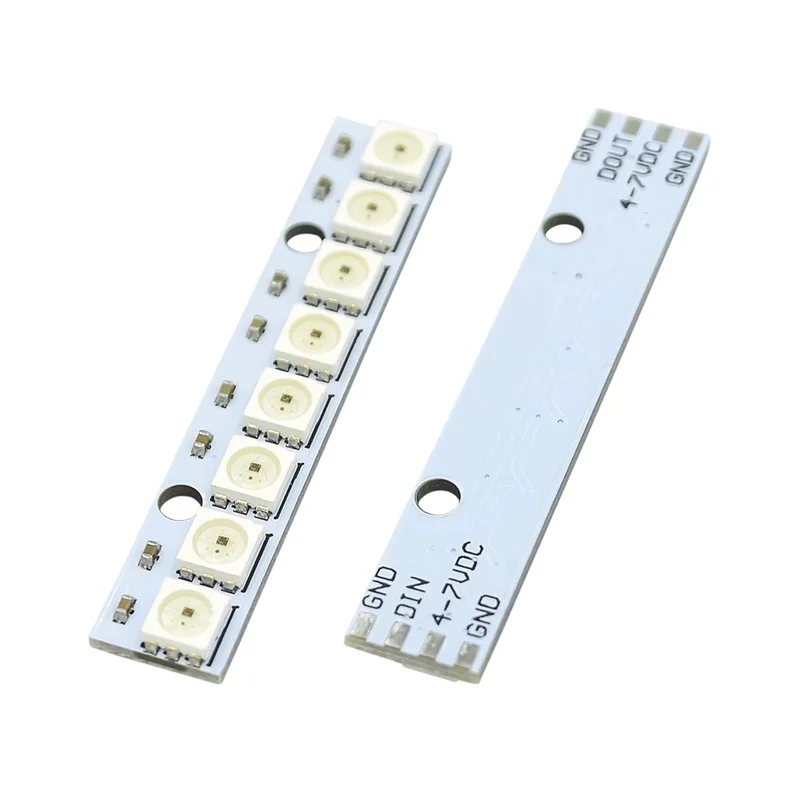 1/3/4/7/8/12/16/24/25/32/40/64 bits WS2812 5050 RGB LED Built-in Full-color Driving Color Lamp Round Square LED Module led modules led module