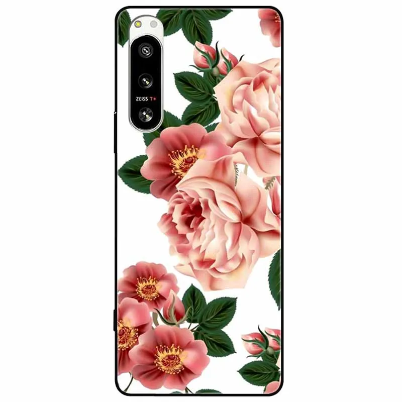 Elegant Soft Silicone Flower Phone Case with TPU Bumpers
