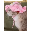Cartoon Design Knit Cute Dog Hat Soft Cat Hat Rabbit Hat Halloween Christmas Party Costume Head Wear Puppy Kitten Accessories 6