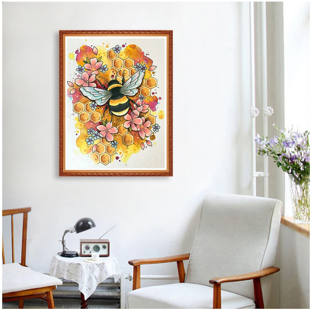Diamond Painting Square Stones Animals Hobby And Handicraft Rhinestones Diamond Embroidery Bee 5d Mosaic