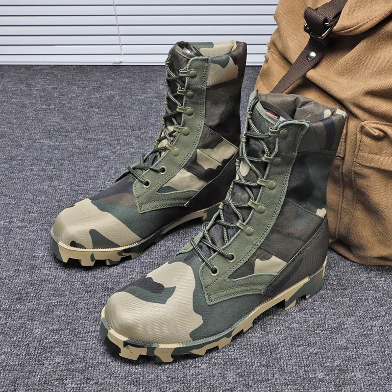 

Mountaineering Shoes Army Green Sand Desert Boots Men's Non Slip Military Tactics Training Men's Army Combat Boots