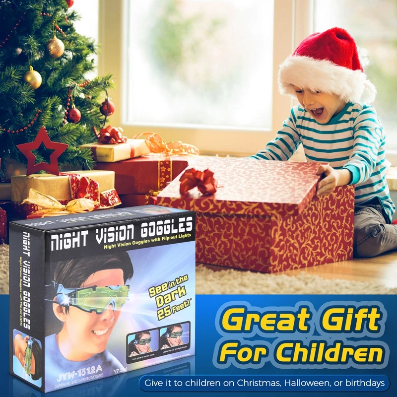 Night Vision Scope With Flip-Out LED Blue For Activities At Night Especially For Children's Games