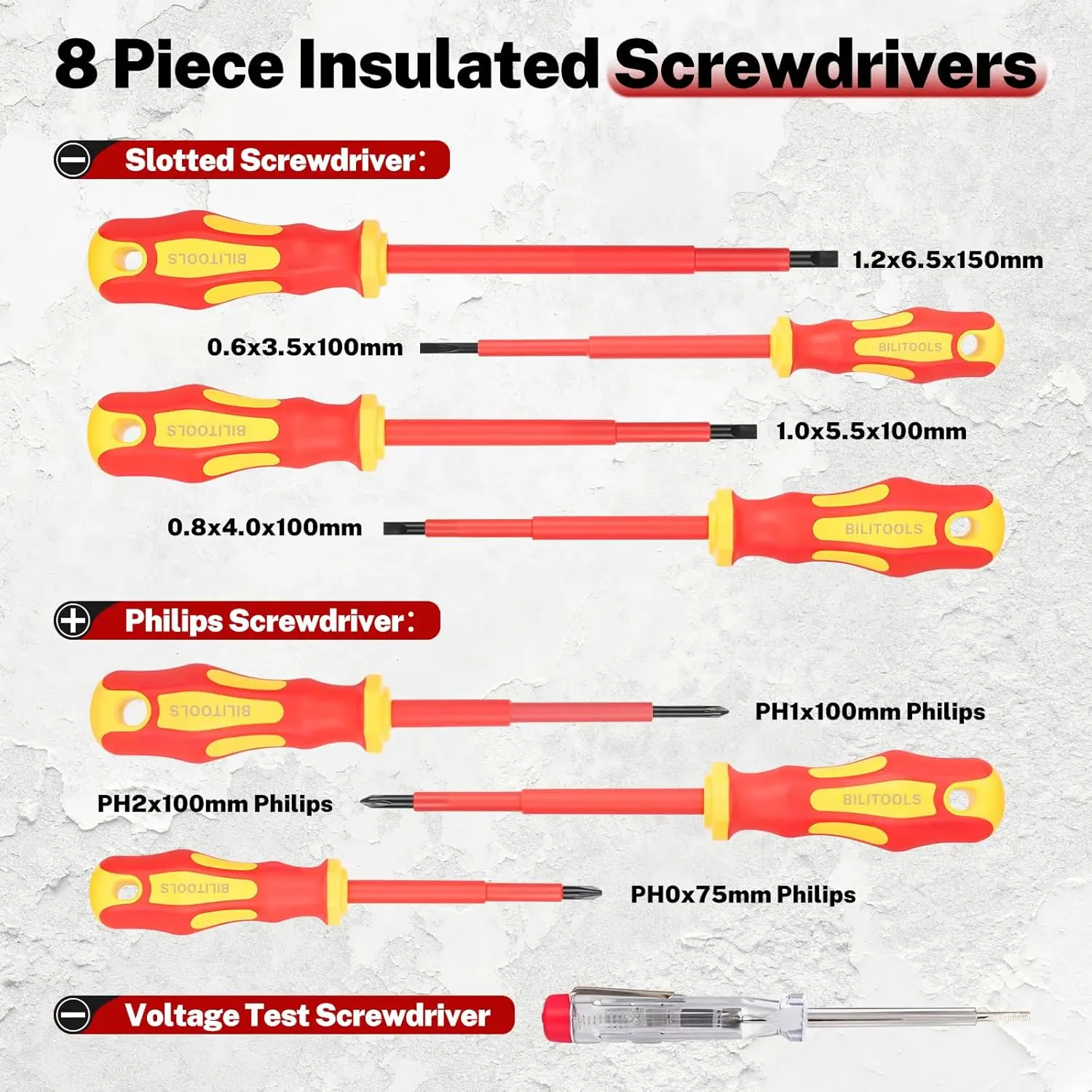 Insulated 1000V Screwdriver And Pliers Set image 4