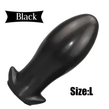  18+ Adults Liquid Silicone Gold Huge Anal Plug Soft Egg Big Butt Plug Anal Ball Vaginal Massage Anus Expanderadult Sex Toys 