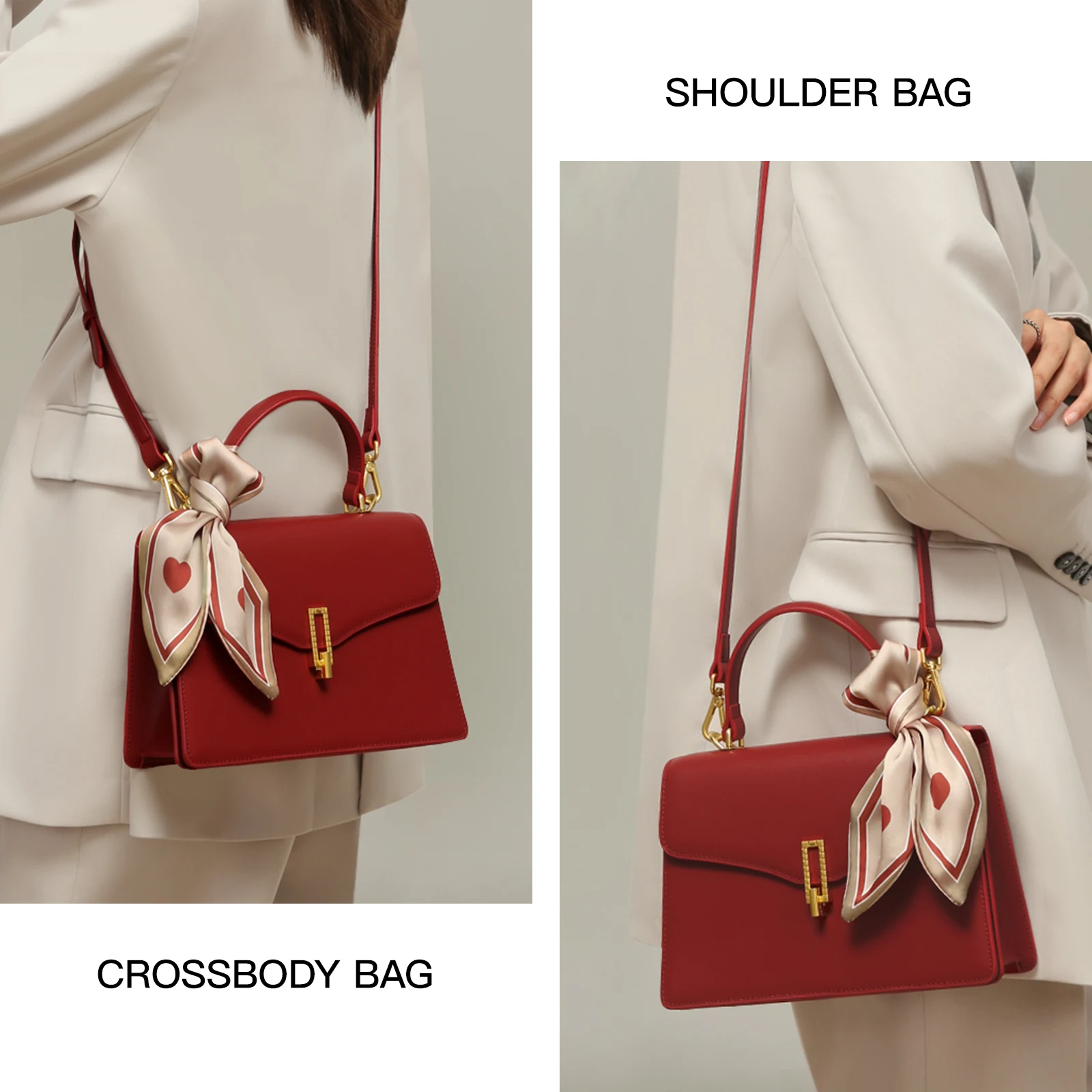 حقيبة توتو الأصلية المصنوعة من جلد مقسم، حقيبة كرو...