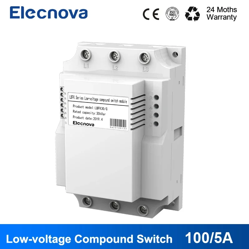 

Низковольтный составной коммутационный модуль серии Elecnova LBFK для переключения низковольтной компенсации реактивной мощности