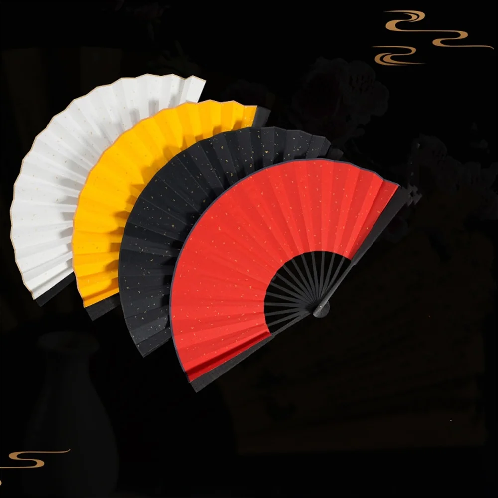 Solid Color Folding Fan 8-inch/10-inch Chinese Style Hand Held Fans Performance Props Wedding Party Home Decor Crafts folding fan hand fan