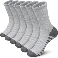 6 paires de chaussettes de gymnastique en plein air pour hommes, de haute qualité, confortables, douces, pour le Football, grande taille, nouveau Style 2
