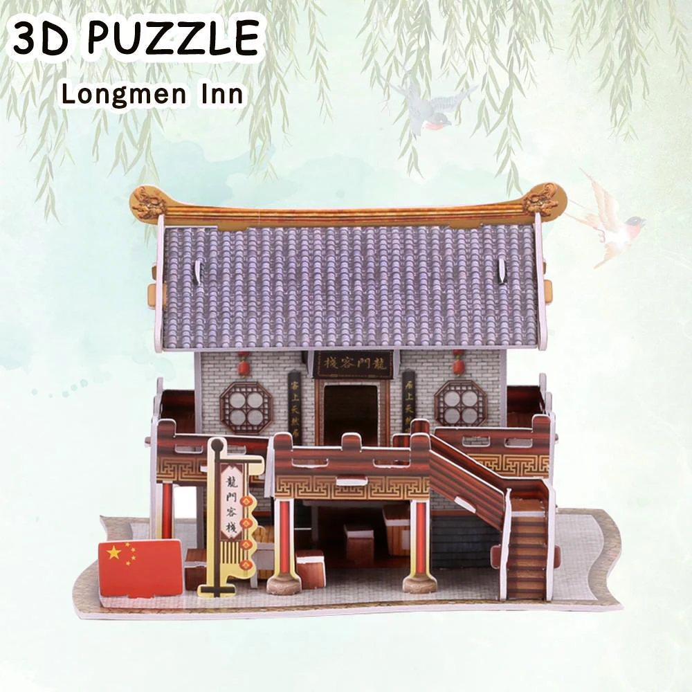 DIY China Famous Building 3D Jigsaw Puzzle Model Kit Game Assembly Toys World Construction Educational Gift for Child Teen Adult 1 72 scale simulation 11 fighter model aircraft tractor trailer diecast alloy airplane collection display for child adult