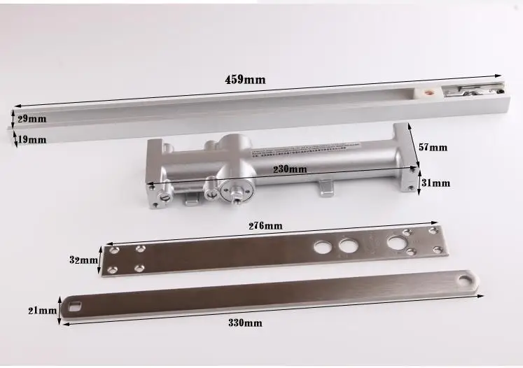 Invisible Door Square Concealed Door Closer Round Concealed Automatic Hydraulic Hotel Wooden Closer