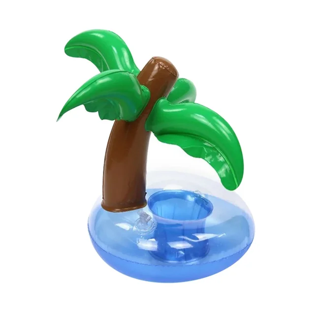 1-5Pcs Floating Cup Inflatable Flamingo Drinks Cup Holder Pool Float Bar Coasters Floatation Devices Pink Toy Drink Holder 2