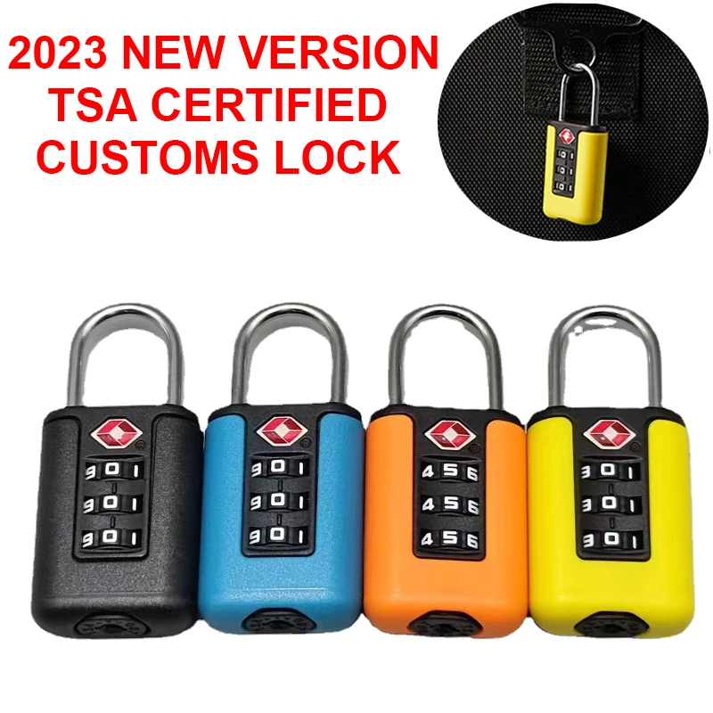 

3 Digit Combination TSA Approved Padlock Locks for Luggage Zipper Bag Suitcase Lockers Codes Travel Must Haves Essentials