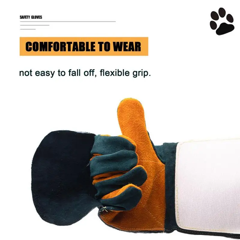 Animal Handling Gloves Extreme Heat And Fire Resistant Gloves Bite Proof Animal For Cat Dog Bird Falcon Livestock Snake