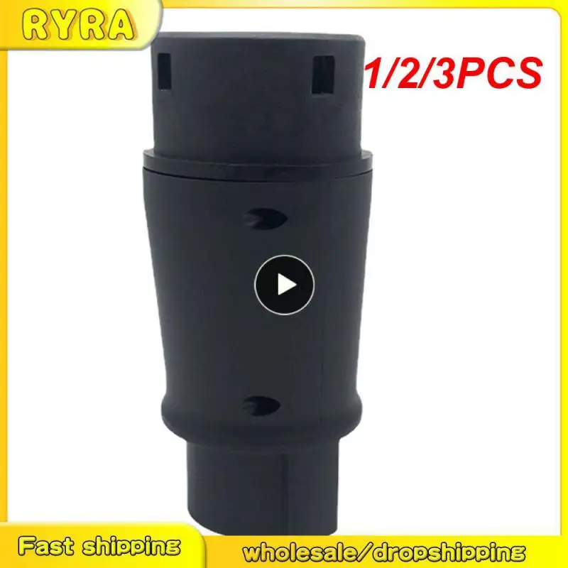 

1/2/3PCS EV Charger Adapter Socket Type1 J1772 to Type2 IEC 62196 EVSE Electric Vehicle Charging Converter Connector Plug