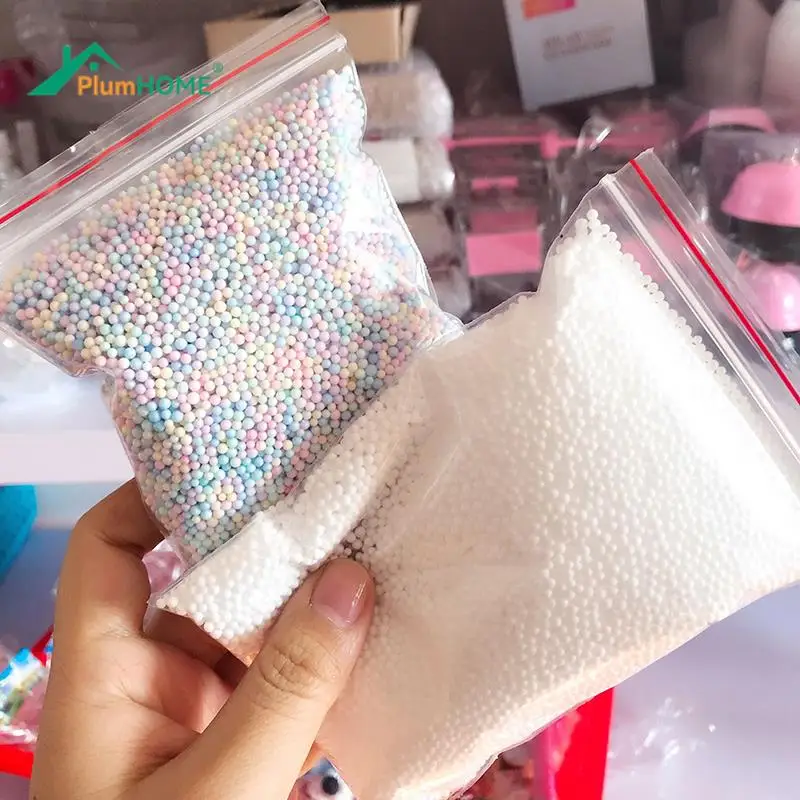 1pack Small Tiny Foam Beads For Foam Filler Polystyrene Styrofoam Balls Bottle  Balls DIY Snow Mud Particles Accessories