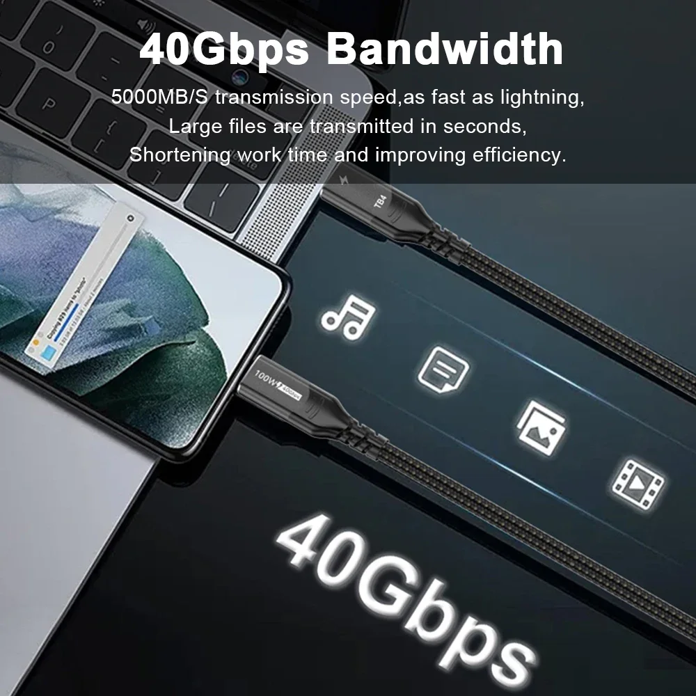  15 , ƺ, е  Ϳ, Ʈ 4 ̺, USB-C-USB C ̺, 8K, 40Gbps  , 240W 