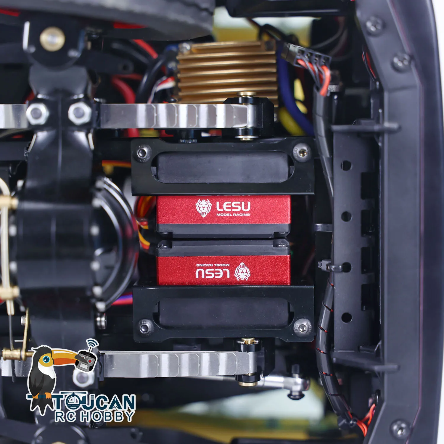 RTR 6x6 LESU RC Tractor Truck Metal Chassis 1/14 Remote Control Painted Car Sound Lights Smoking ESC Servo DIY Model THZH1604 6