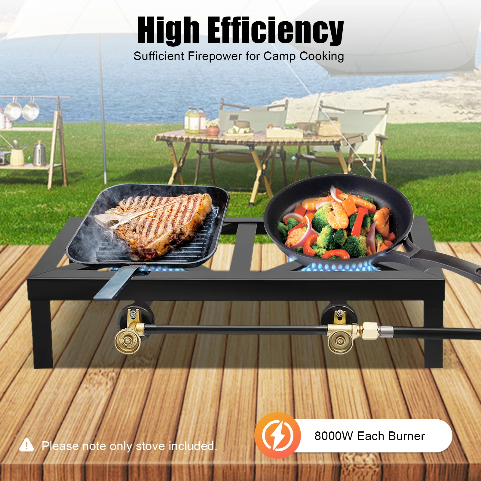 8000W Double Burner Gas Stove 3