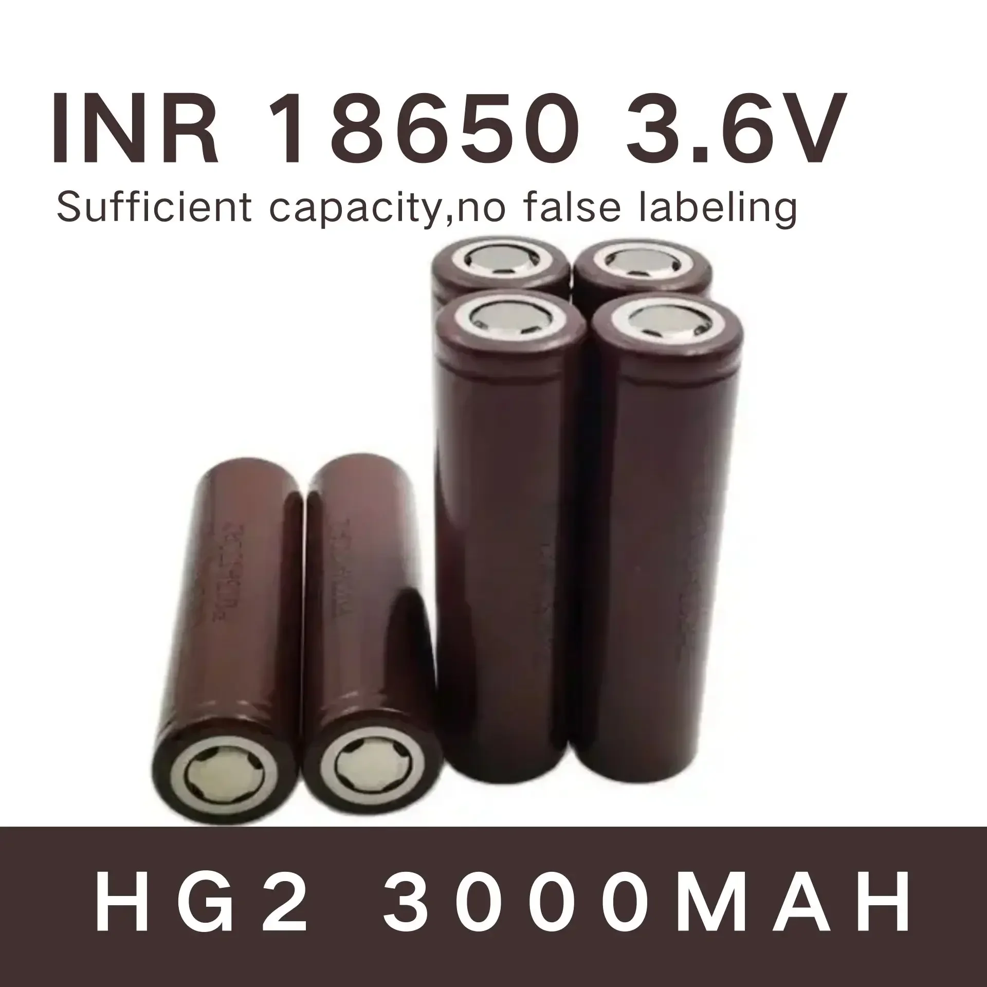 

HG2 18650 Lithium Battery 3000mAh High Power Rechargeable Battery High Power Discharge 20A High Current