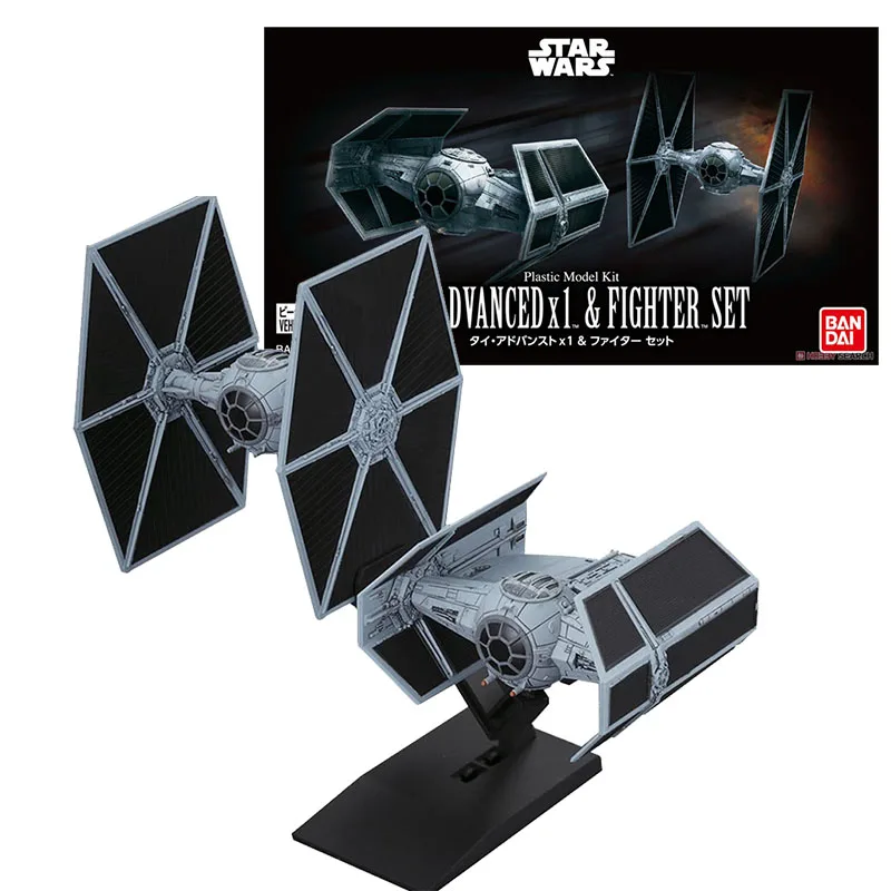 

Фигурка Bandai блоки Star Wars аниме Tle Advanced X1, набор для мальчиков, оригинальная Сборная модель, экшн-фигурка, игрушки для детей
