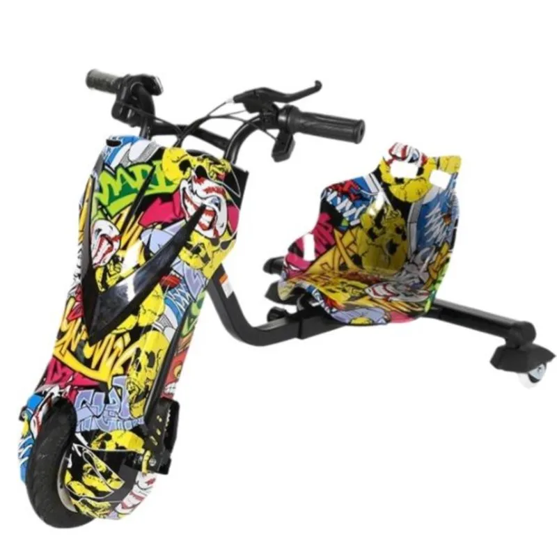 Children's Electric Balance Scooter Three-Wheel Drift Smart Pedal Mini Skateboard Kart Shock Absorption E Scooter 전기 스쿠터