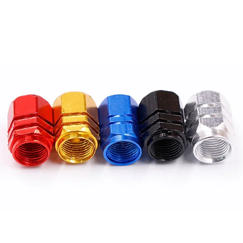 Aluminum Alloy Tire Valve Caps - Waterproof Air Dust Covers (Set of 4)