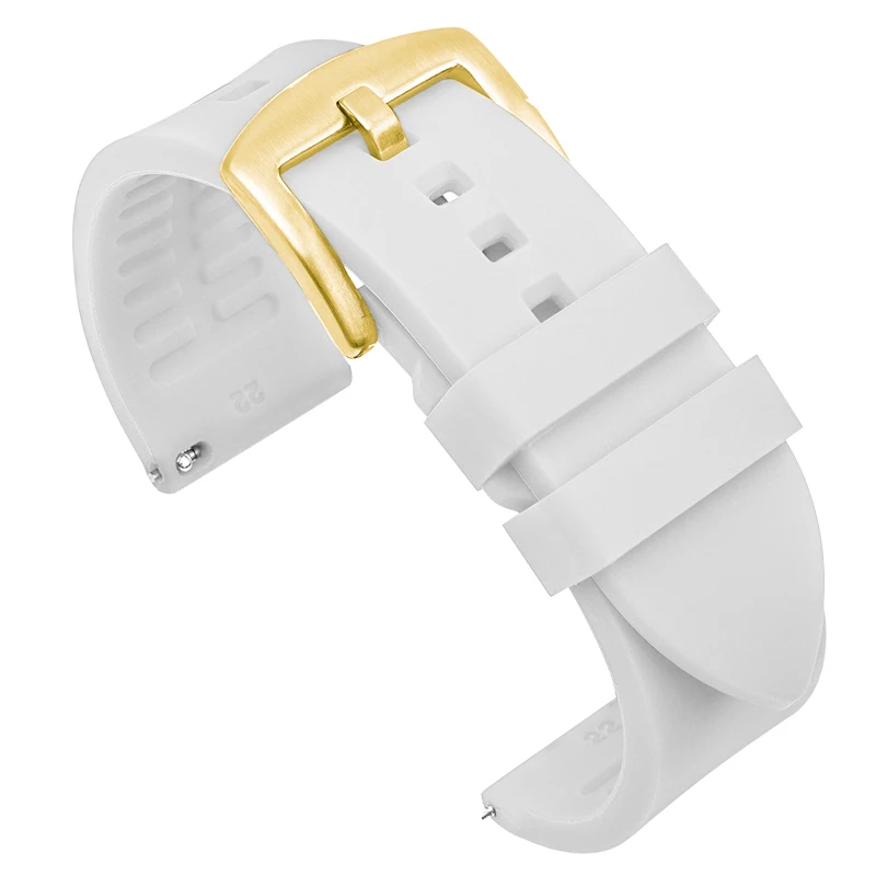 Premium Rubber Silicone Watch Band - Versatile Strap for Men & Women (Multiple Size Options)