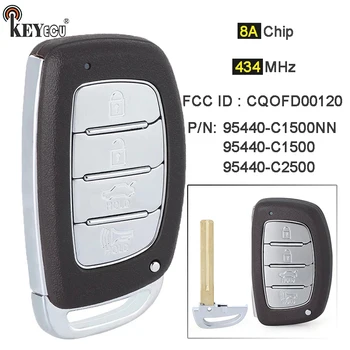 Keyforkess 434MHz 8A Chip muslimexayp, muslimah, muslimsmart Remote Key Fob per Hyundai Sonata 2017-2019