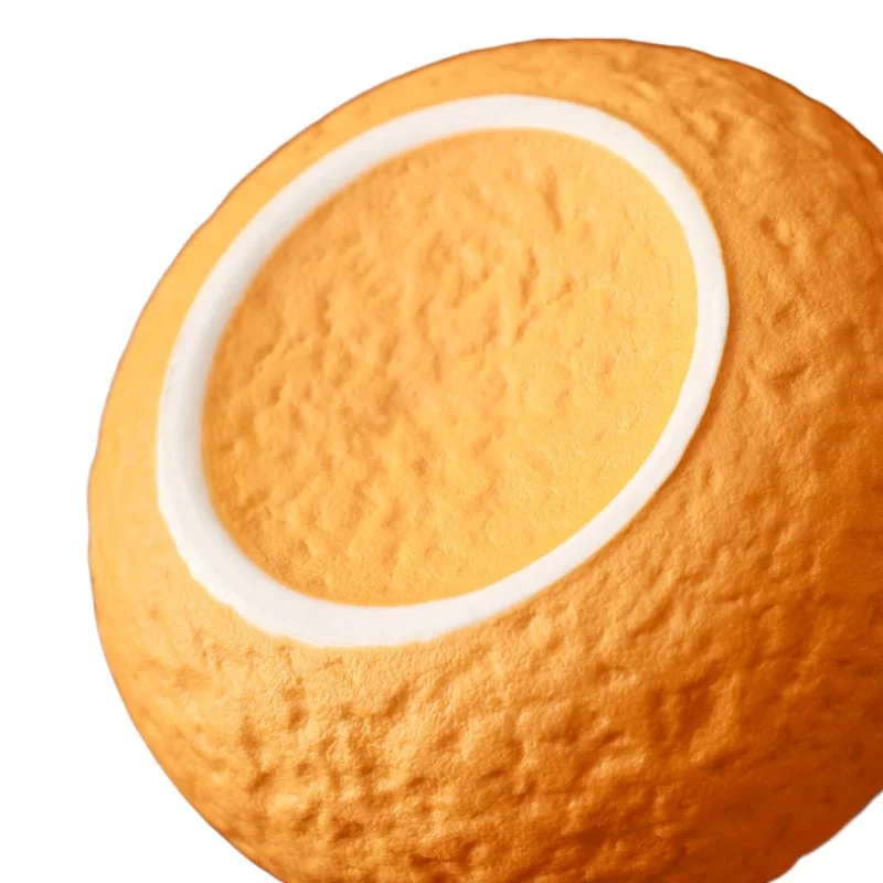 Ceramic Orange Ashtray with Cover for Household Tea Table