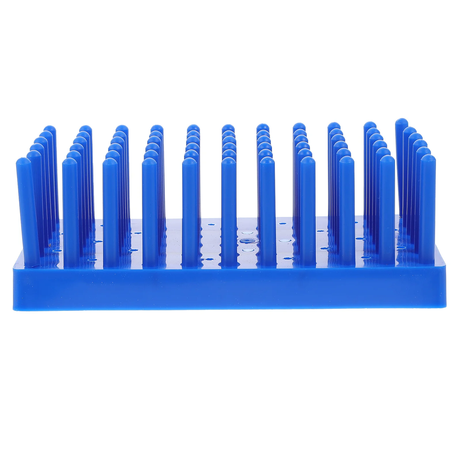 

Test Tube Drying Drain Rack Blue Test Tube Rack Test Tube Stand Plastic Chemistry Tray Science Hole Drainer Plate Holes Baby