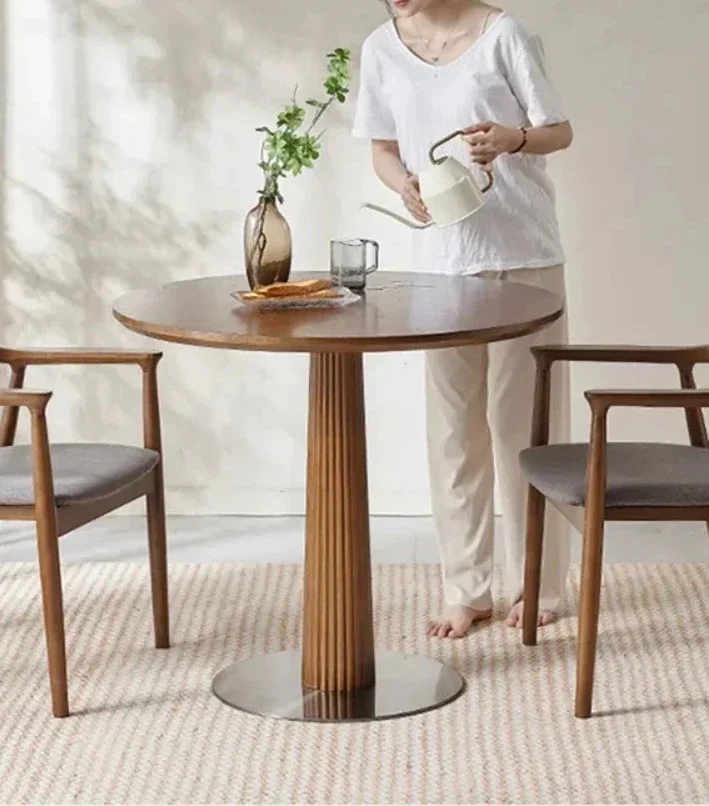 Round Dining Coffee Table Sets Wooden Chair Minimalist Living RoomDesigner Table Console Huismeubilair Modern Furniture