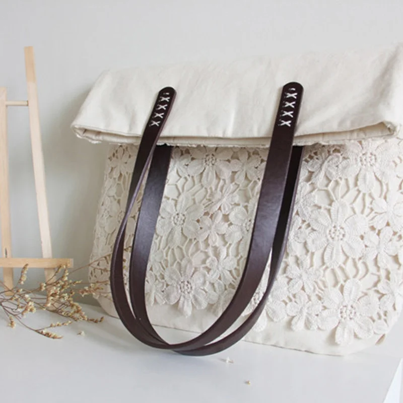 60cm PU Leather Women Bag Handles Shoulder Bag Strap DIY Replacement Handle for Handbag Belt Accessory Handle Strap Band leather fabric