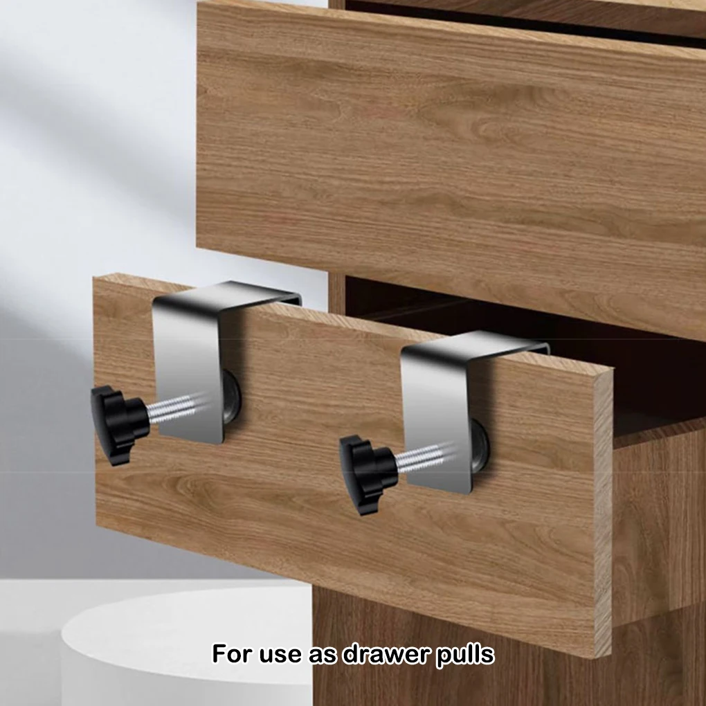 

2pcs Woodworking Jig Cabinet Tool Home Furniture Accessories Drawer Front Installation Clamps Drawer Panel Clips Tools