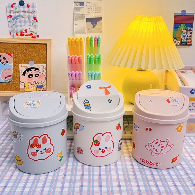 Waste Bin Small Trash Can Mini Desktop Ashcan Litter Trash Little Table Top Can For Desk Office Supplies Garbage Basket