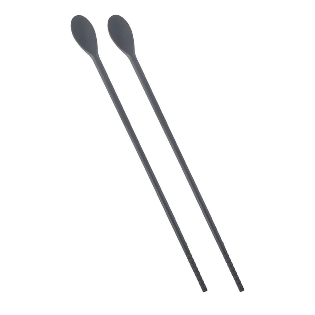 

Встроенные палочки для еды ложка для перемешивания One Set Utensil Silica Gel Coffee перемешиватель